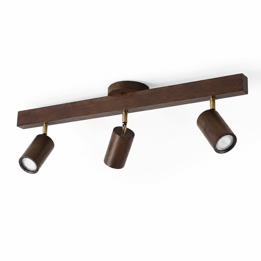 LUXELY wood grain LED trail spotlight