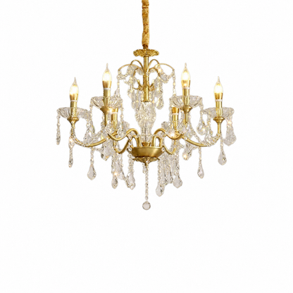 Parisian crystal room pendant on a white background