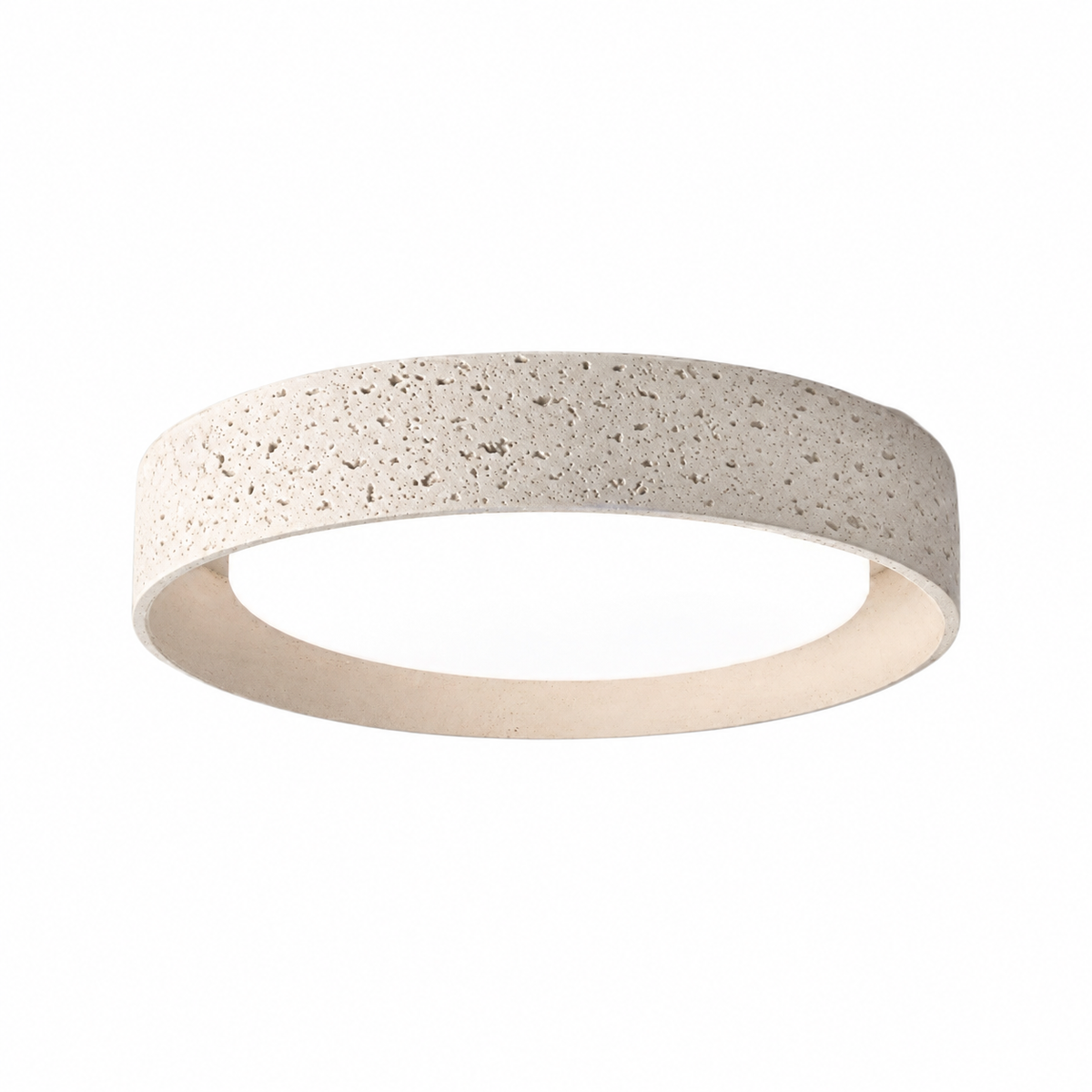 Vintage retro cream ceiling light on a white background