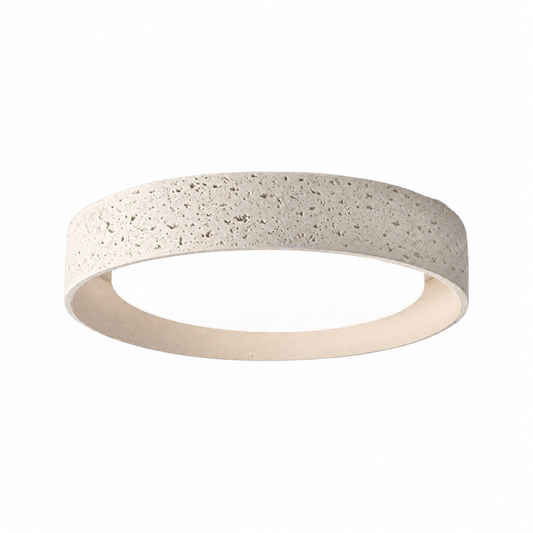 Vintage retro cream ceiling light on a white background