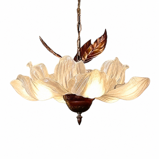 Wabi sabi fabric bedroom pendant on a clean white background