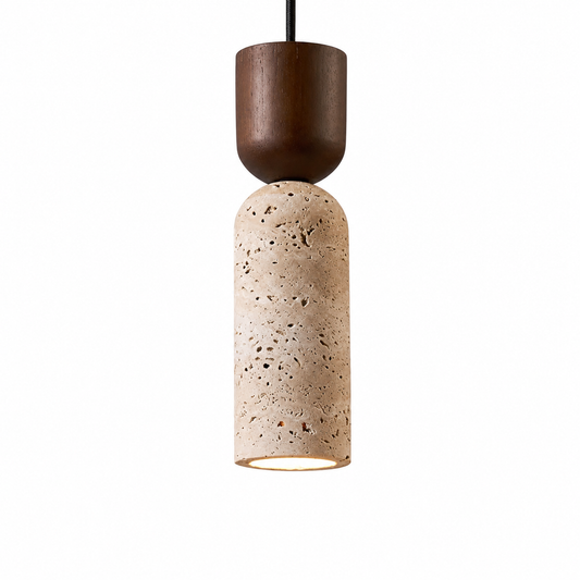 Japanese wabi sabi french design pendant on a clean white background