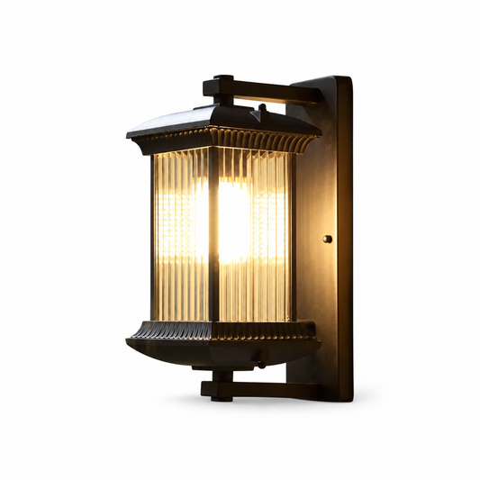 Big porch american wall lamp IP65 on a clean white background