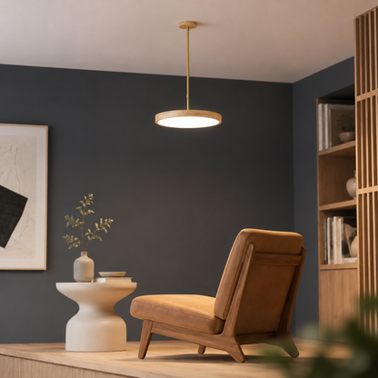 LUXELY modern japanese wood pendant lamp for living room