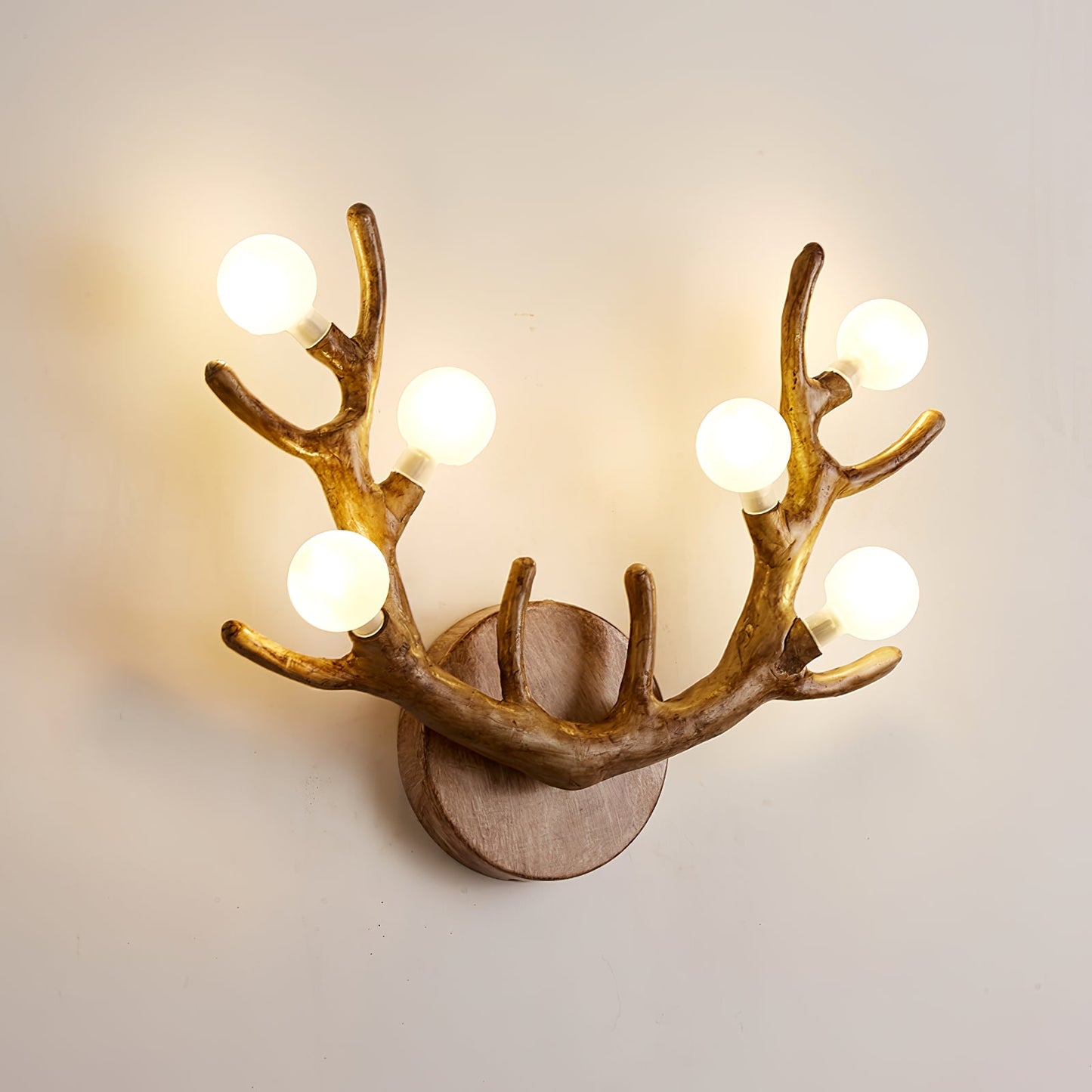 Antler vägglampa