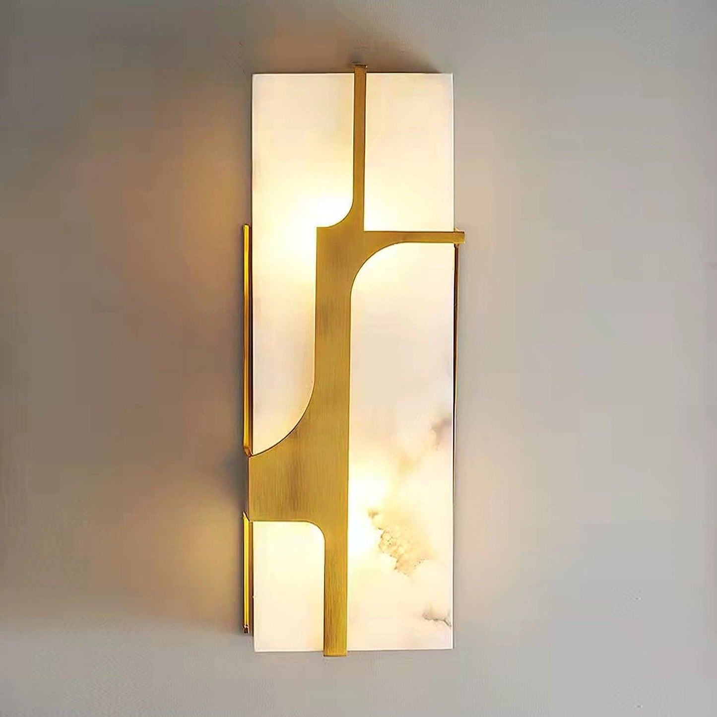 Art Deco-vägglampa i marmor