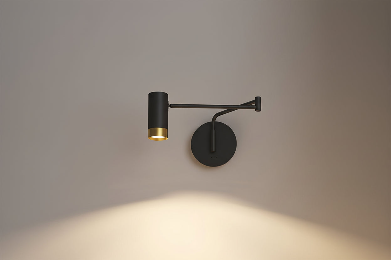 Lampe murale réglable à bras
