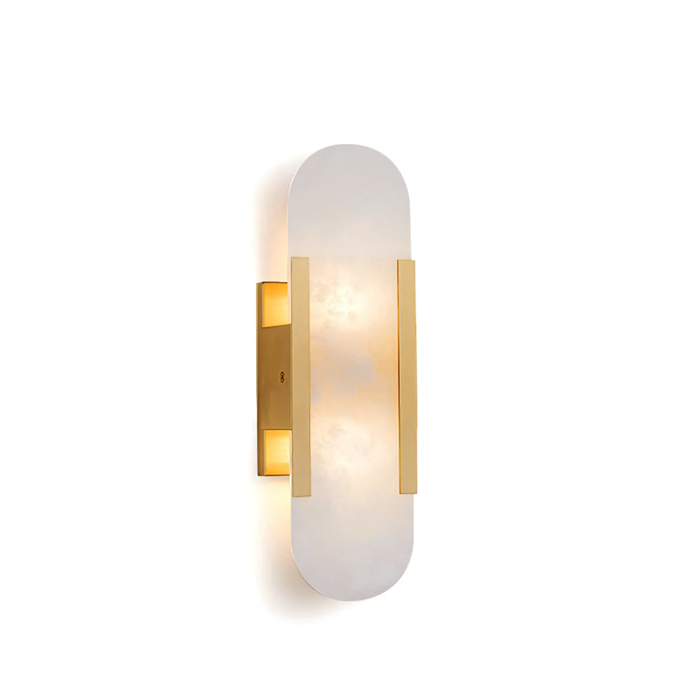 Ovale Marmor Wandleuchte