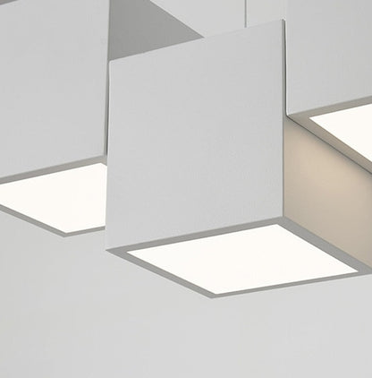 Luxely Minimalist Modern Cubic Pendant Lights white