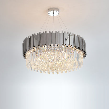 Silver Crystal Chandelier